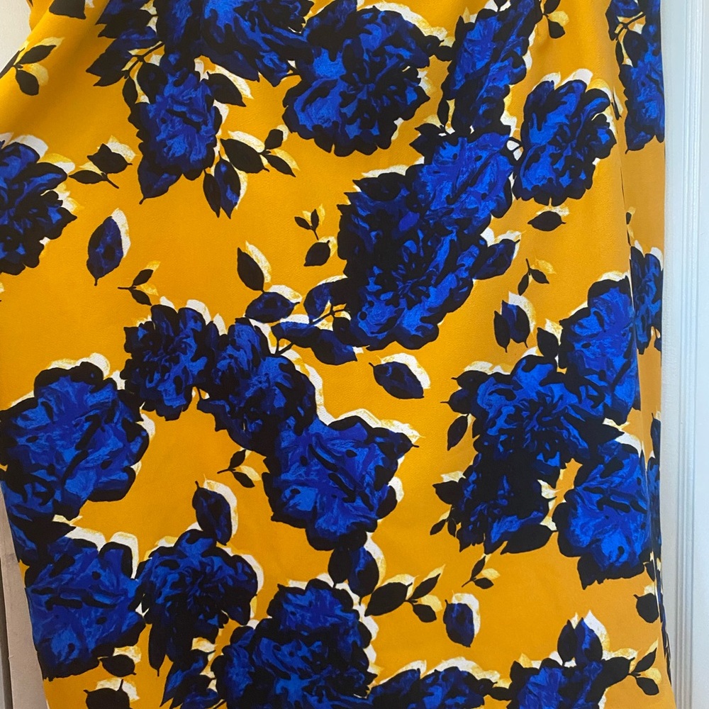 Who What Wear Graphic Floral Print Pencil Skirt Plus Size